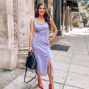 Purple Denim Tie Dye Dress